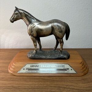 Vintage 1979 Grand Champion Mare Trophy | American Quarter Horse Association